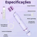 Depilador elétrico com navalha dupla cuidado e delicadeza com sua pele, Recarregável com Tecnologia avançada Indolor.