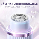 Depilador elétrico com navalha dupla cuidado e delicadeza com sua pele, Recarregável com Tecnologia avançada Indolor.